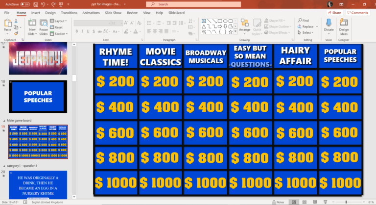 jeopardy game maker